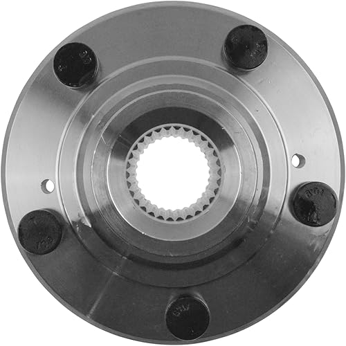 Miniatura 725 de TRQ - Juego de conjunto de rodamiento y cubo de rueda delantera (2 piezas)