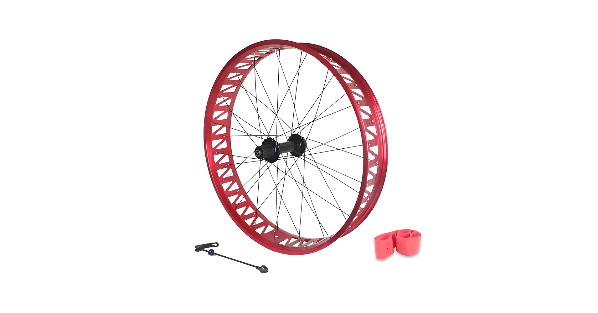 26in Fat Bike Front Wheel 4.0/4.9'' Tire Snow Bike Rear Wheel Aluminum Alloy Beach Bike Wheelset Disc Brake Hubs QR 135mm/190mm 36H For 7-12S Cassette