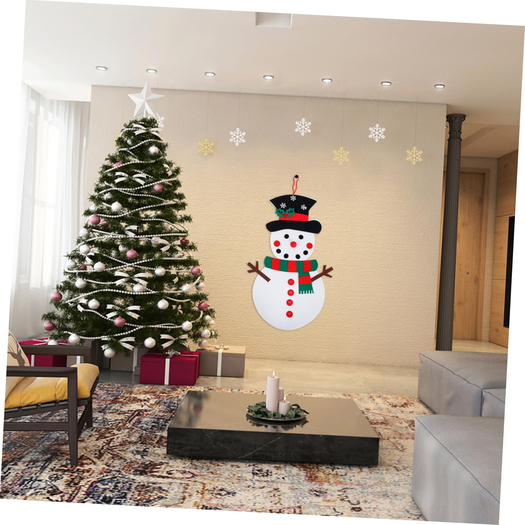 TOYANDONA 2 Sätze Verkleide Dich Mit Weihnachtsschneemann Handgemachter Schneemann Weihnachten Diy Schneemann Verzierung Weihnachtsschneemann Diy Zubehör Colorful Gefühlt
