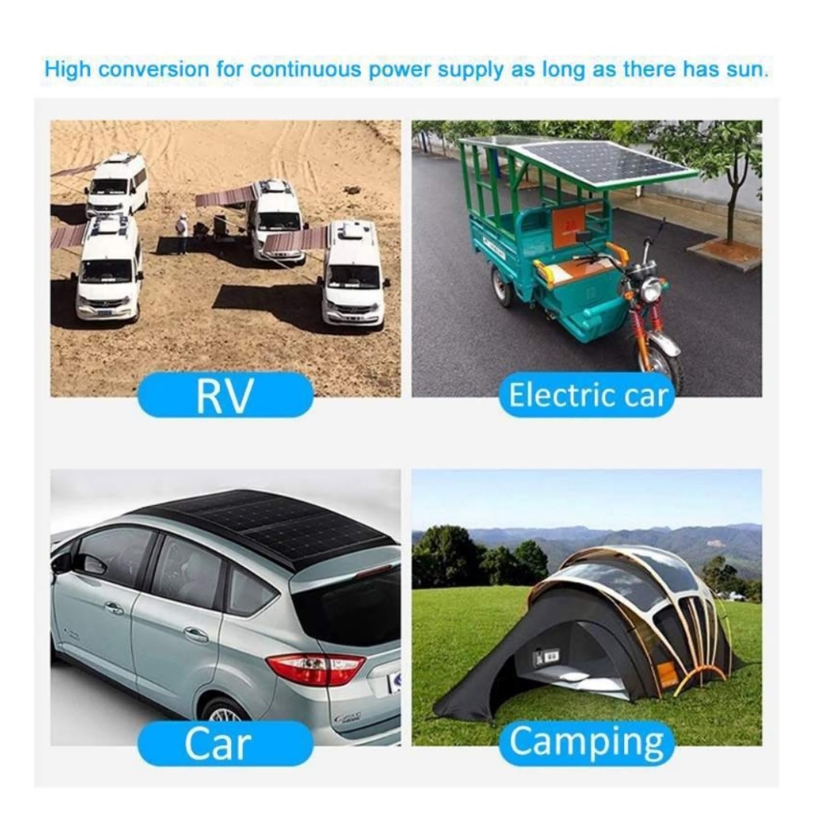Panel słoneczny podwójny 12 v/5 v USB z kontrolerem wodoodporne ogniwa słoneczne poli do samochodu jacht RV ładowarka Idealny Wynik(70W-Panel Kit-60A)