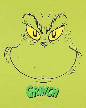 Dr. Seuss GRINCH Women's Grinch Face Adult Pajama Sleep T-Shirt