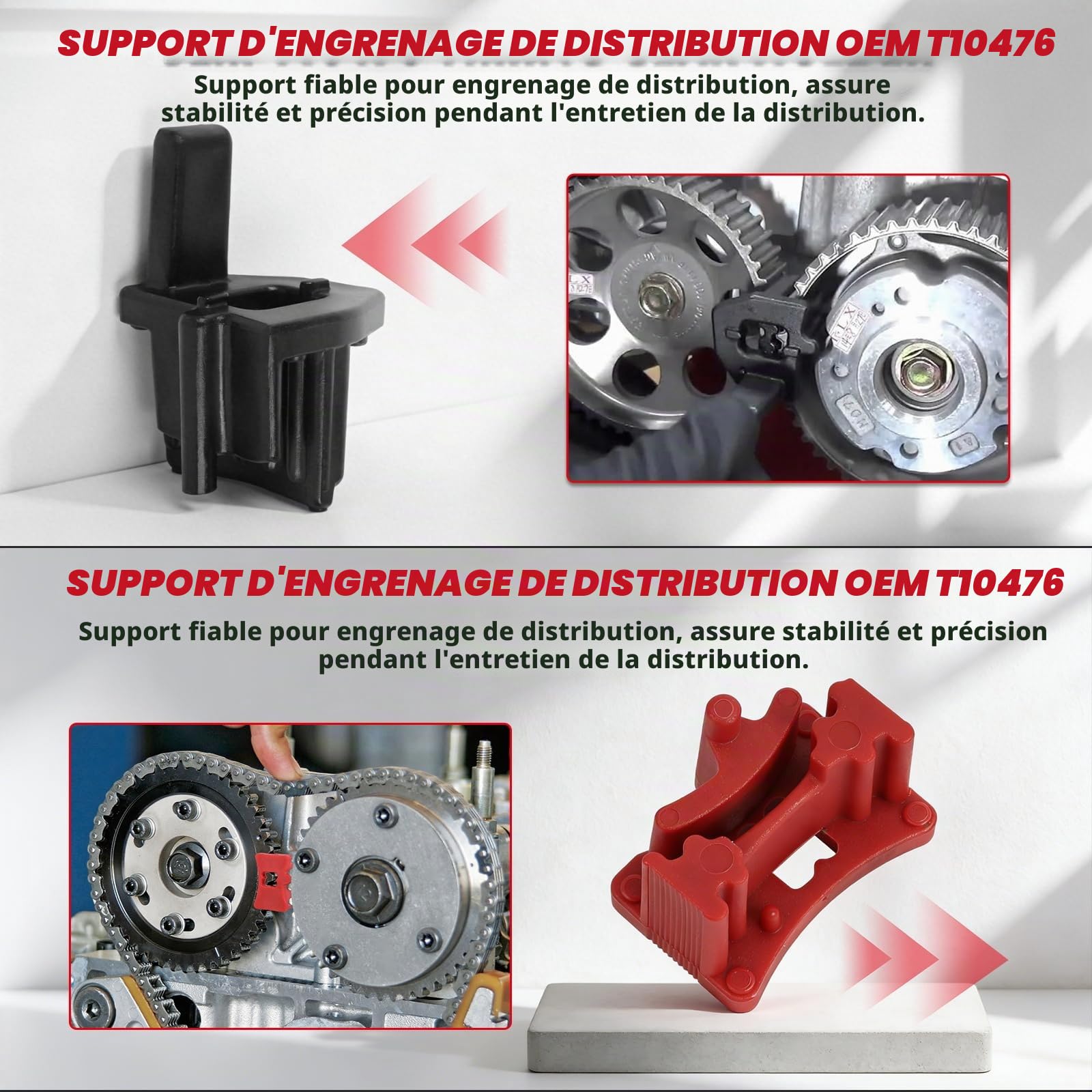 Outil Calage Courroie Distribution Moteu 9 Pièces Outils Distribution Compatible avec VW Skoda Calage Distribution pour Les modèles VW Golf Jetta avec Moteur 1.0 1.2 1.4L TSI TFSI EA211