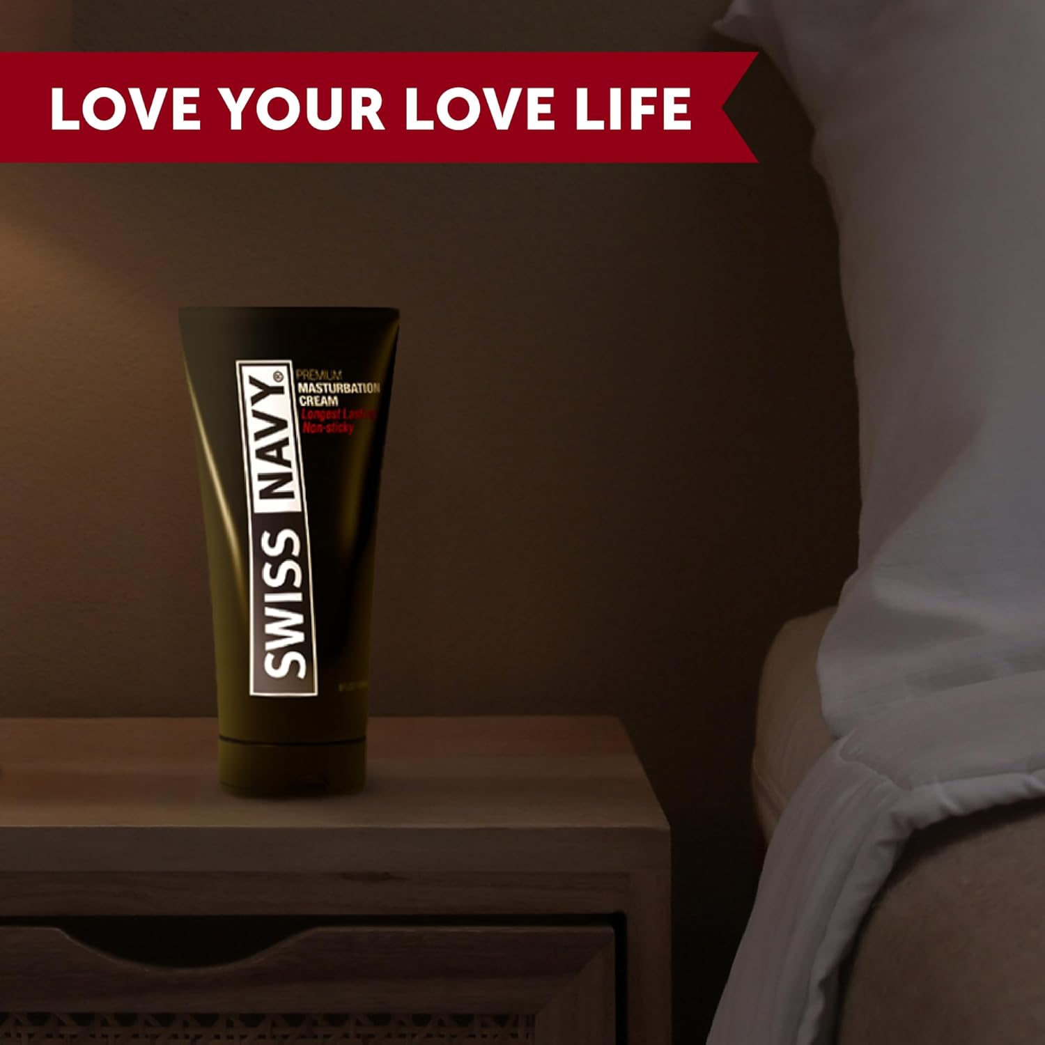 Swiss Navy Masturbation Cream - 5 oz - Long-Lasting, Non-Sticky Formula - Easy to Use & Clean