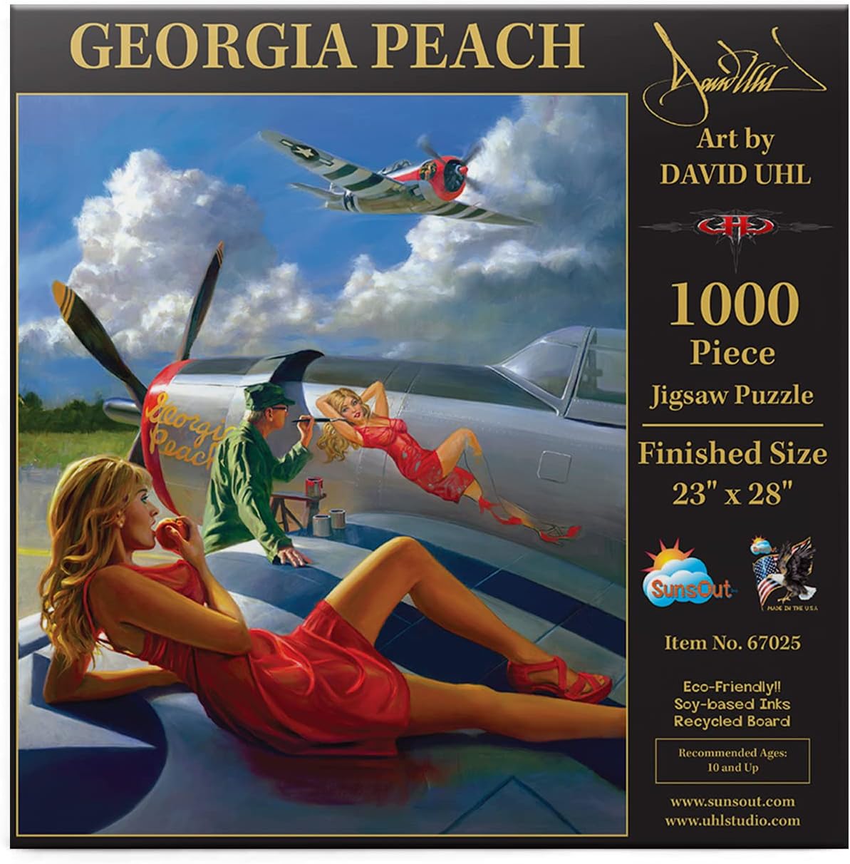 SUNSOUT INC - Georgia Peach - 1000 pc Jigsaw Puzzle by Artist: David Uhl - Finished Size 23" x 28" - MPN# 67025