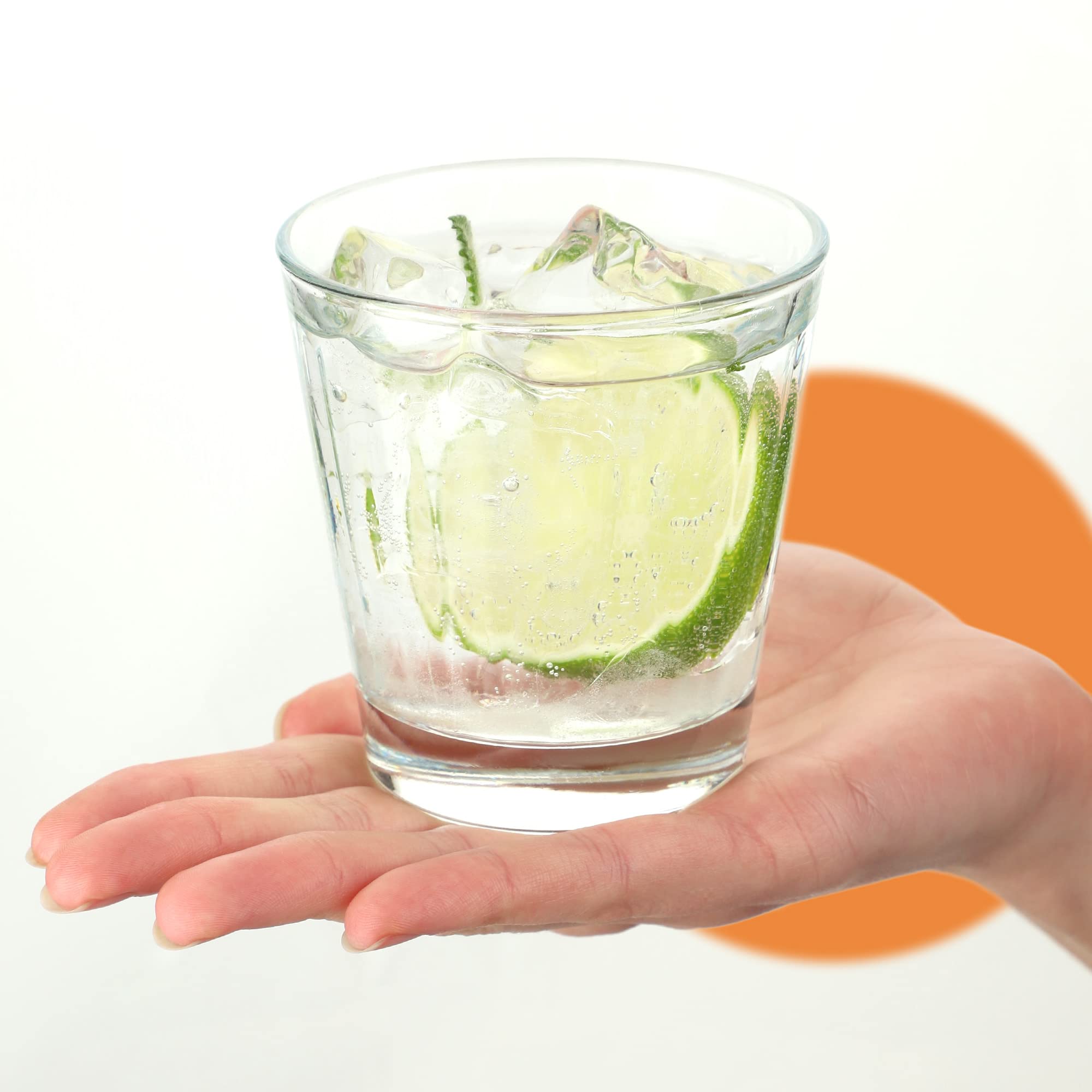KADAX Getränkegläser, Trinkgläser aus Neutrum-Calcium-Glas, Allzwecktrinkgläser, Wassergläser, Universallgläser für Drinks, Mojito, Eiscafé (Amalia 175ml, 4