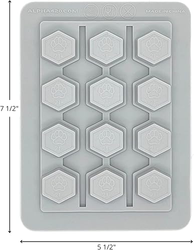 Miniatura 7 de Alpha420 Moldes grandes para gomitas con tapas, silicona de 0.3 fl oz, 24 piezas, rojo, prisma rectangular, perfecto para hacer dulces duros,