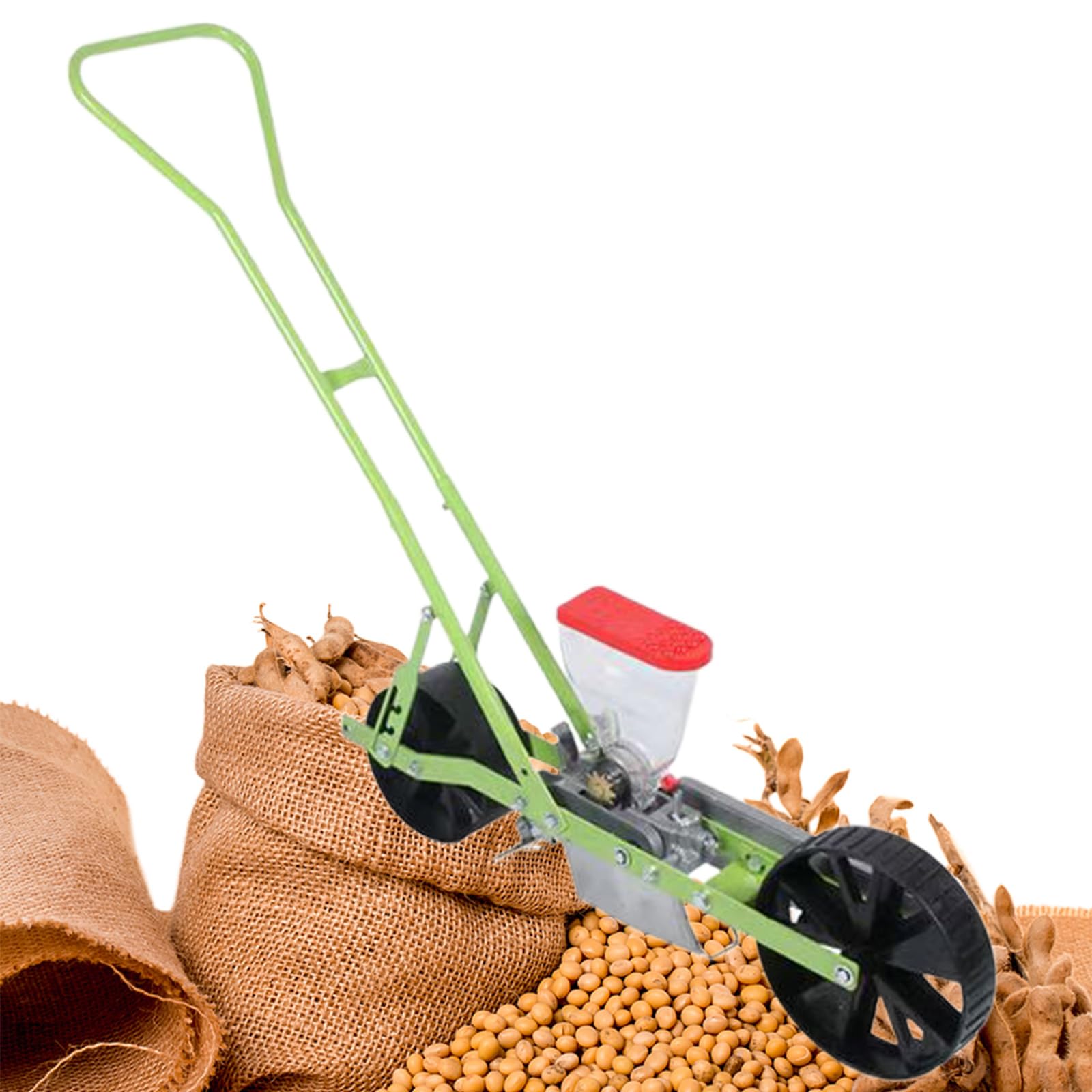 Sembradora Manual De Precisión para Huertos Portátil Sembradora De Maní Maíz Y Frijoles Esparcidor De Espaciado Ajustable para Plantas para Agricultura De Traspatio