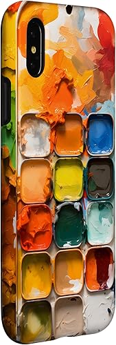 Miniatura 3 de Paleta de pinturas y pintura de acuarela para iPhone XXS, estuche colorido para pintor artista