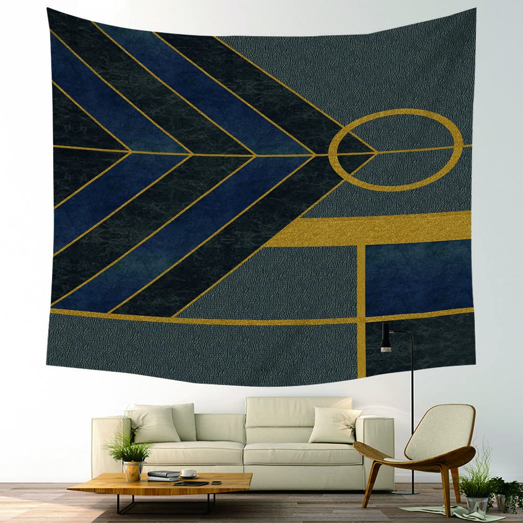 Tapiz Suelo Casa Tapiz Decorativo Pared XXL Oscuro Arte Geométrico De Textura De Cuero Tapiso Alfombra Papel Tapiz Exterior para La Decoración De La Sala De Estar del Dormitorio 59x59 Inches