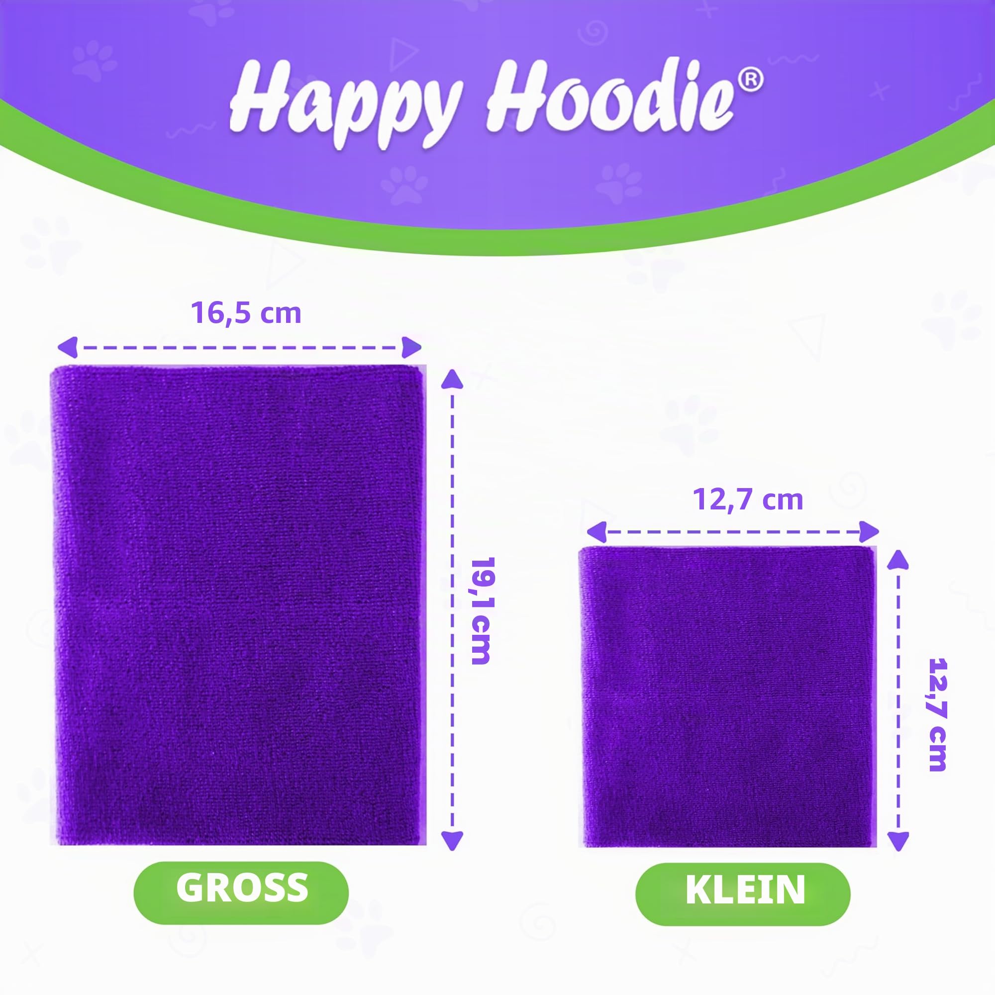 Happy Hoodie, das Original-Beruhigungsband für Hunde und Katzen: Amerikanische Marke, Linderung von Angstzuständen/Lärmschutz, für Fellpflege, bei Gewitter und Feuerwerk.