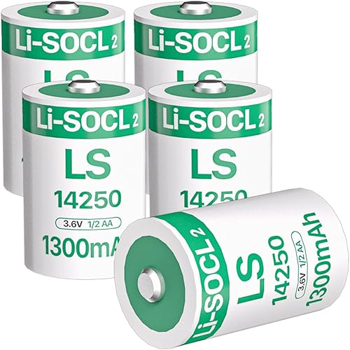 Miniatura 6 de 10 pilas LS14250 de 1300 mAh 1/2 AA de litio de 3.6 voltios para Dogwatch R9, correa de collar de perro, respaldo de memoria, relojes en tiempo