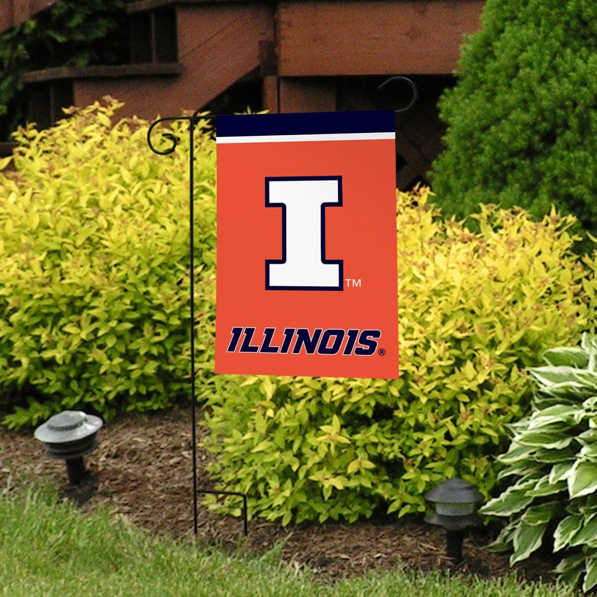 Briarwood Lane Illinois Fighting Illini NCAA Licensed Garden Flag - Image 3