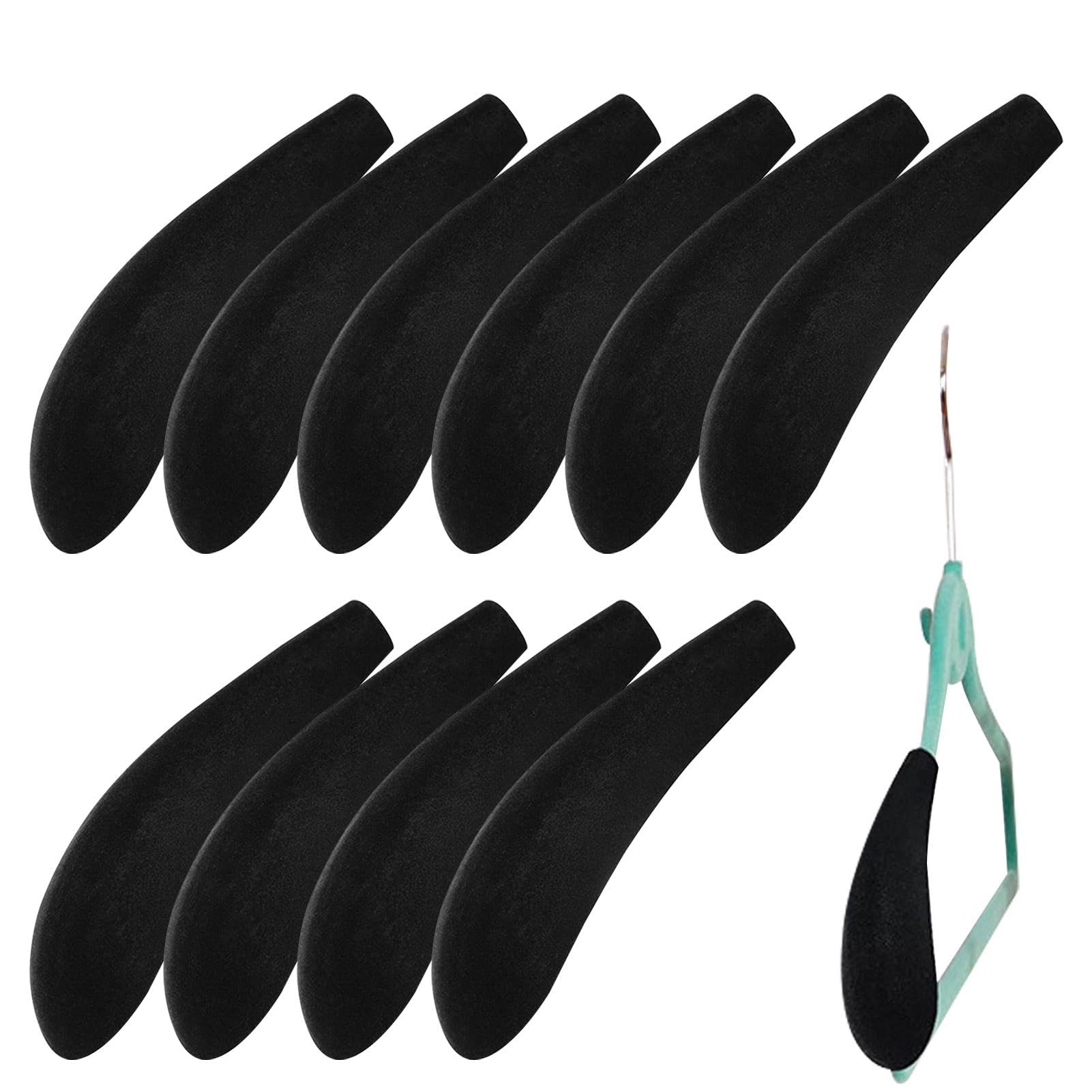 10/20 Percha de espuma moldeadora de hombros, accesorios de almohadilla moldeadora de perchas, almohadillas de terciopelo antideslizantes para colgar suéteres