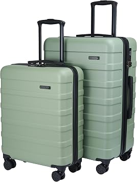 Cabin Max Hard Shell Suitcase Set, 55x40x20 Cabin & Check in Case, 40L