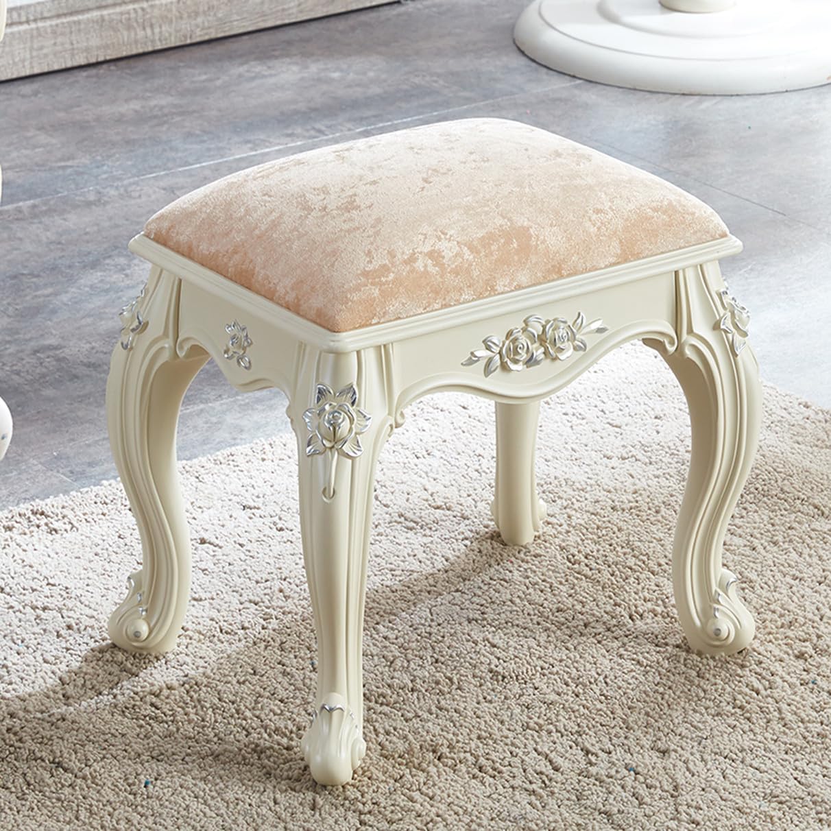 昭和レトロ ストア スツール ドレッサー用 イス チェア 猫脚 美品