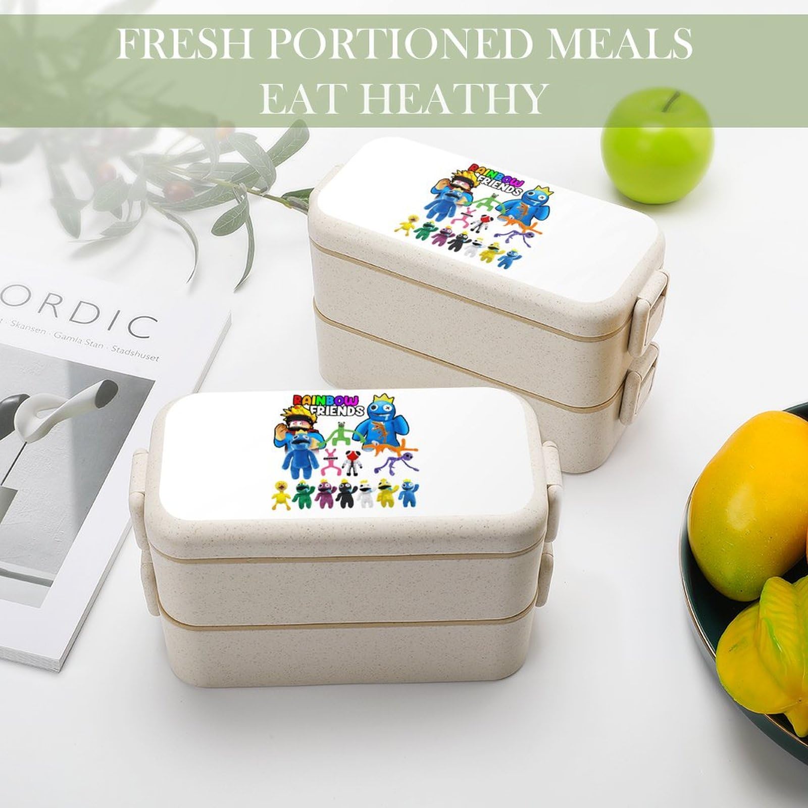 Amazon | 弁当箱 2段 レインボーフレンズ お弁当ボックス ランチ