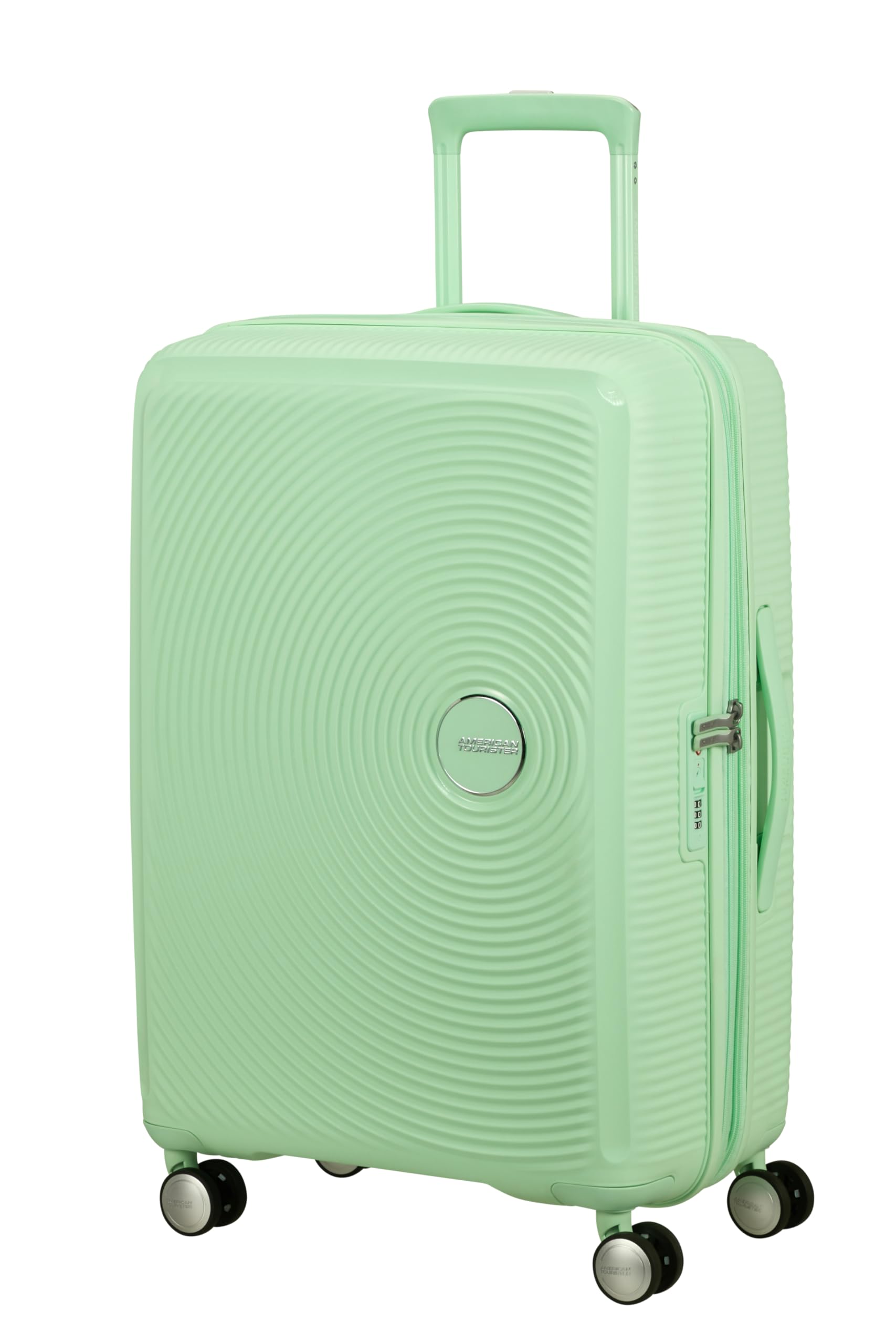American Tourister Soundbox - Hartschalen-Koffer Mittelgroß, 67 cm - Trolley mit 4 Rollen, TSA-Schloss, erweiterbar & leicht, 71.5/81L, Grün (Pastel Green)