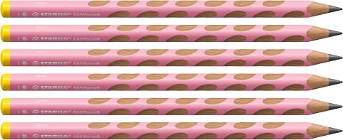 STABILO EASYgraph Pastel Pembe - Ergonomik Kurşun Kalem - Sol