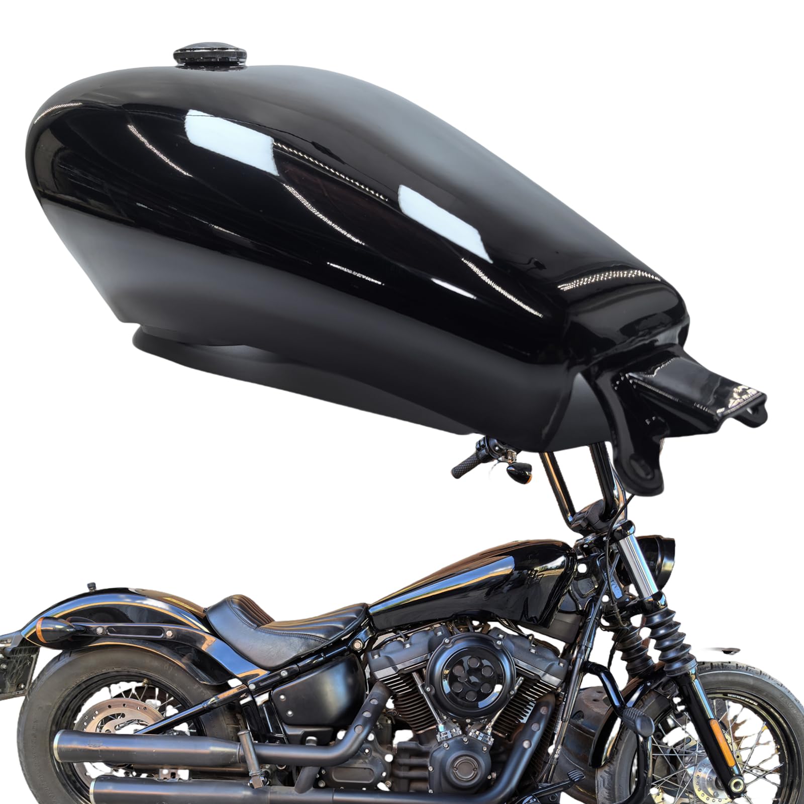 Amazon.com: Petrol Gas Fuel Tank W/Cap For Harley Softail 2018