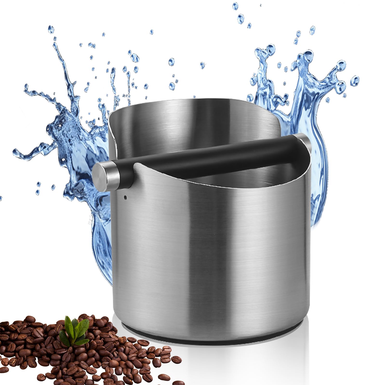 Contenitore Portafiltro Caffè Acciaio Inox - Scatola Fondi Caffè Per Barista