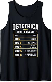 Ostetrica Tariffa Oraria - Ostetrica Divertente Tank Top