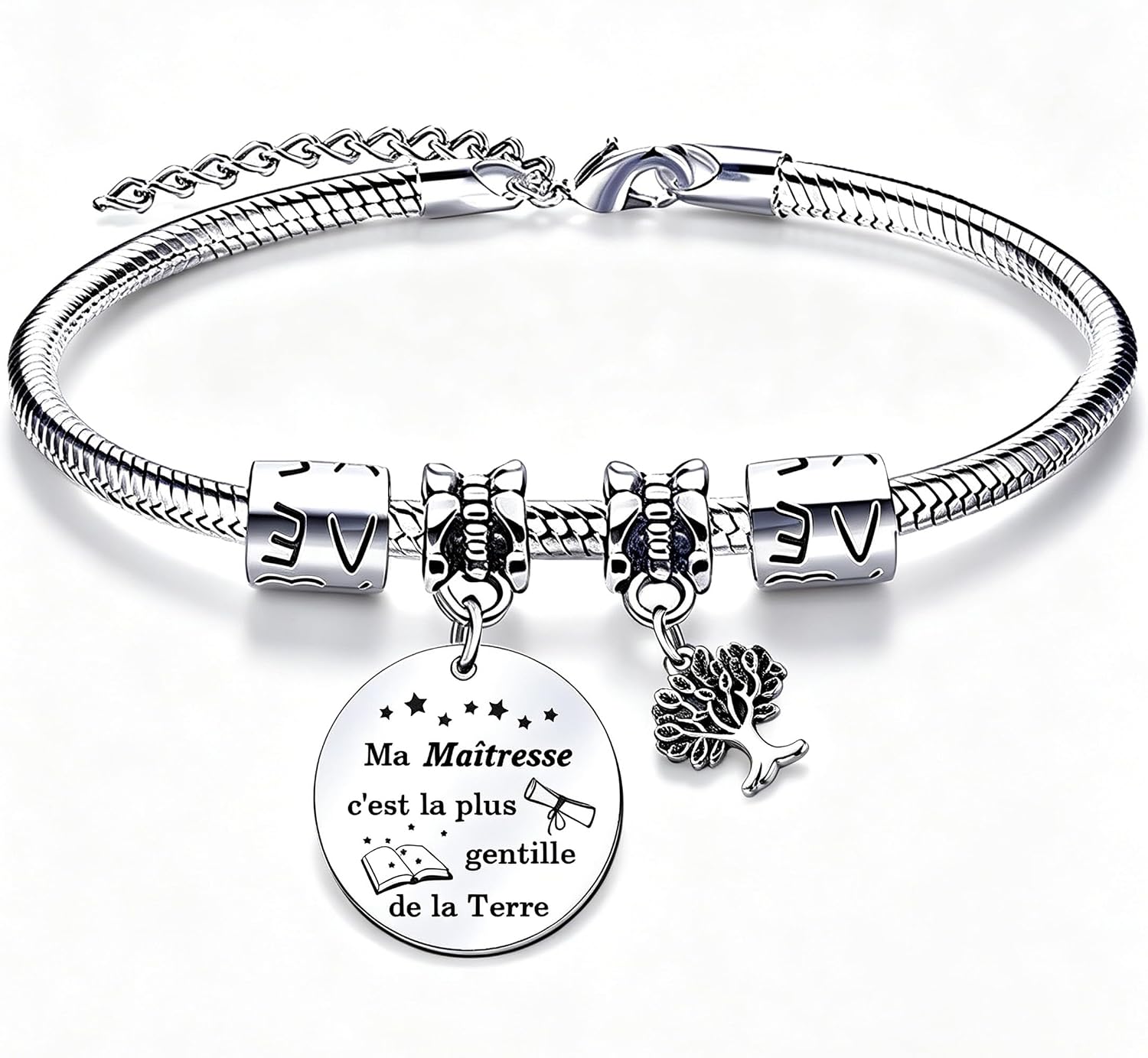Preschool Teacher Christmas Gift School Teacher Bracelet Gift for Women, End of Year Gift, Teacher's Day Gift