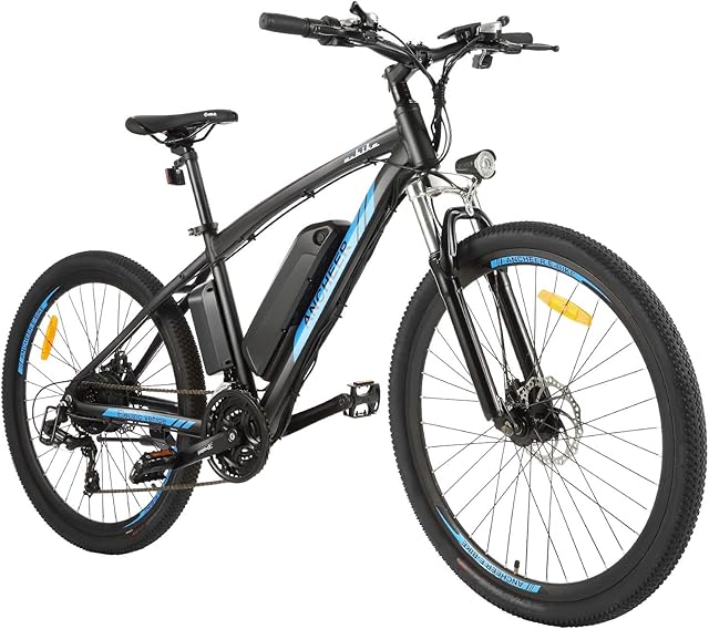 ANCHEER Electric Bikes for Adults, 27.5'' Electric Mountain Bike/Bicycle with 36V/48V 10Ah Li-Ion Battery and 21 Speed Transmission Gears, Ebike E-MTB for Men Adults