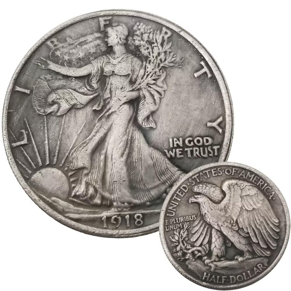 Amazon.com: 1918 Walking Liberty Half Dollar 50C Coins