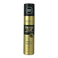 Vista 1 de Tinted Color Temporary Hair Spray for Root Touch Up - 3.38oz Darkest Brown, Covers Gray Hair, True to Color, Quick Dry, Humidity-Resistant, Infused
