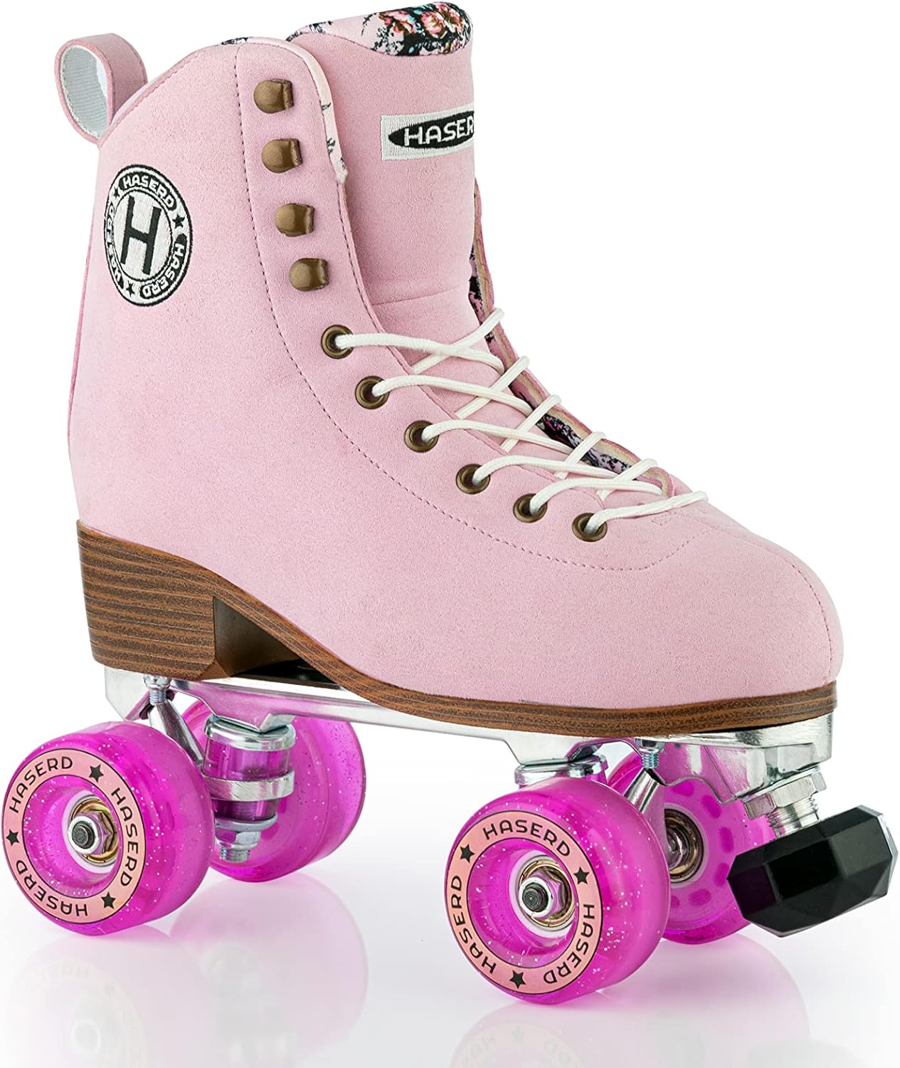 Roller Skates for Women and Girls - Roller Skates for Rink, Artistic and Rhythmic Skating Indoor and Outdoor High Top Classic Double Row Skate Shoes