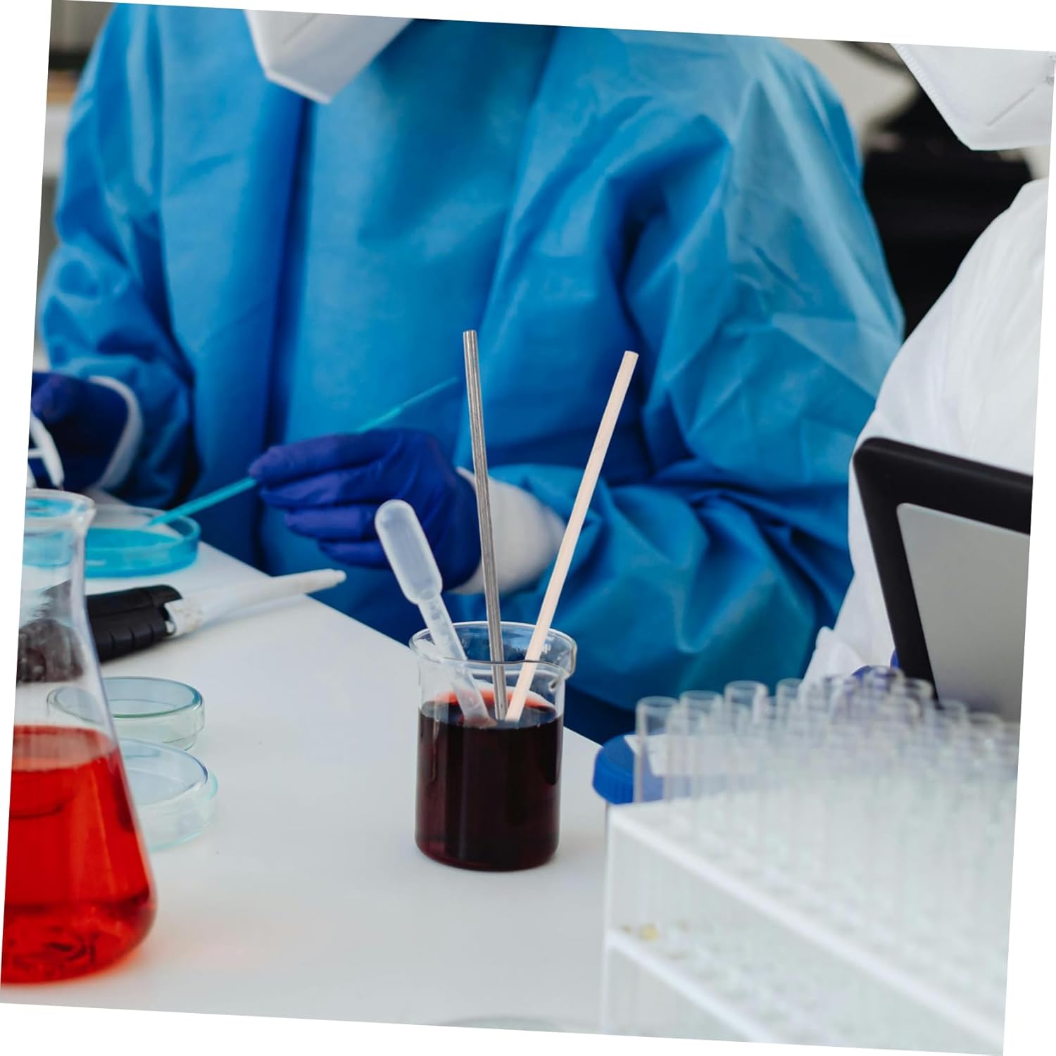 Zerodeko 40pcs Metal Rods for Crafts Precision Plastic Ceramic Rods for Experimental Needs Science Labs and Handicrafts