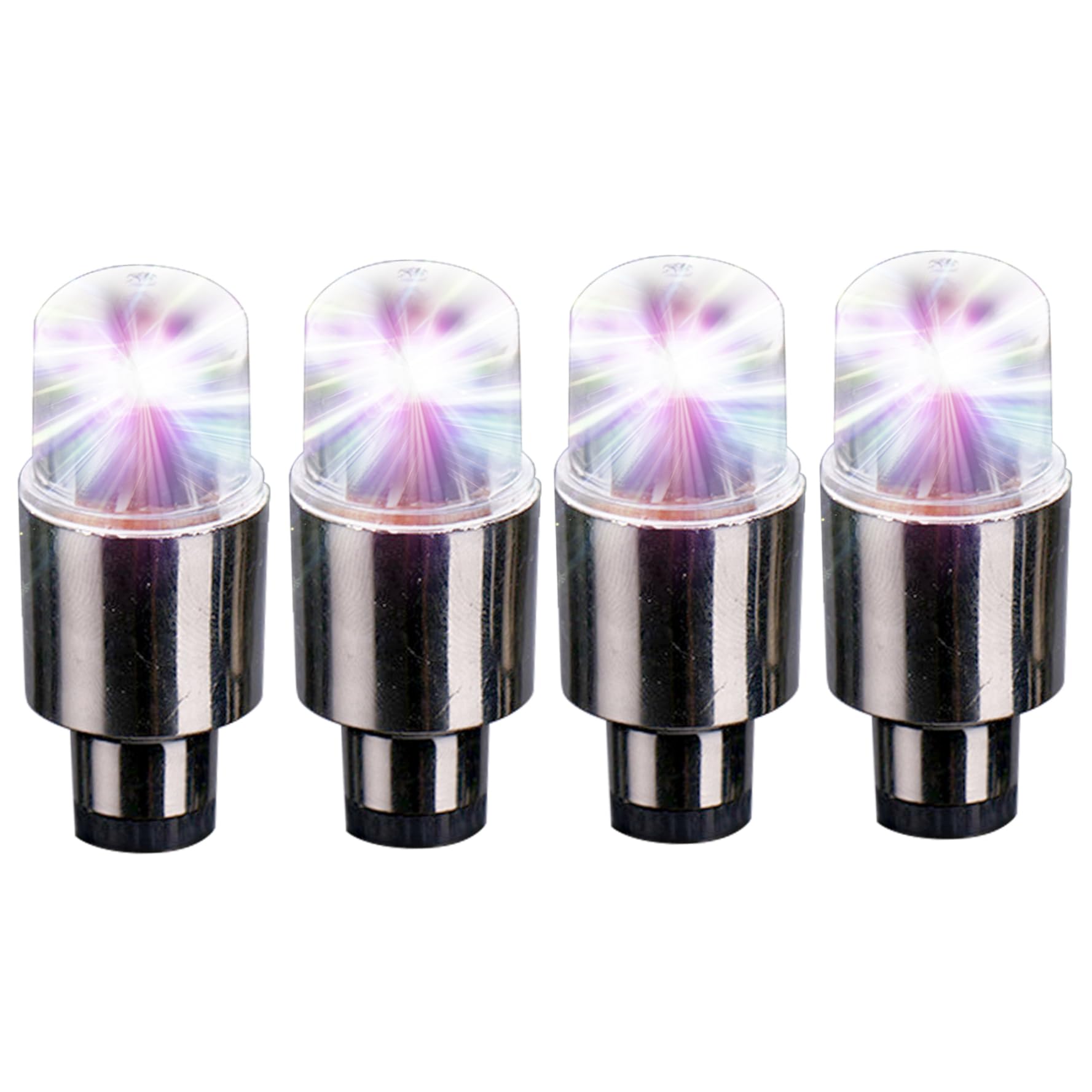Faroby Bike Wheel Lights 4 PCS Safety Waterproof High Light Flash Spoke Lights 7 Colors