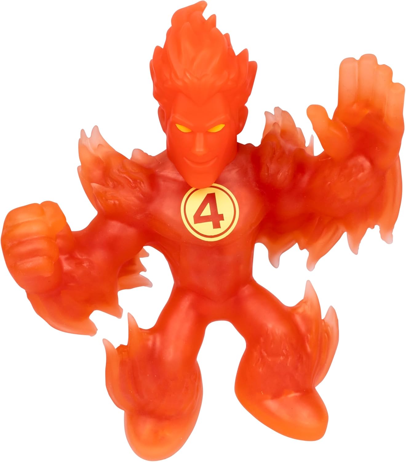 Heroes of Goo Jit Zu Marvel Studios The Fantastic 4 First Steps, Mister Fantastic Stretchy, Goo Filled 4.5" / 11.4 CM Action Figure, with Unique Gel Fillings 3 to Collect