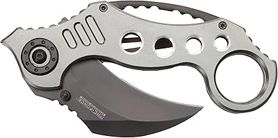 Tac Force TF-578GY Tactical Folding Knife, 5.25-Inch Closed,Grey