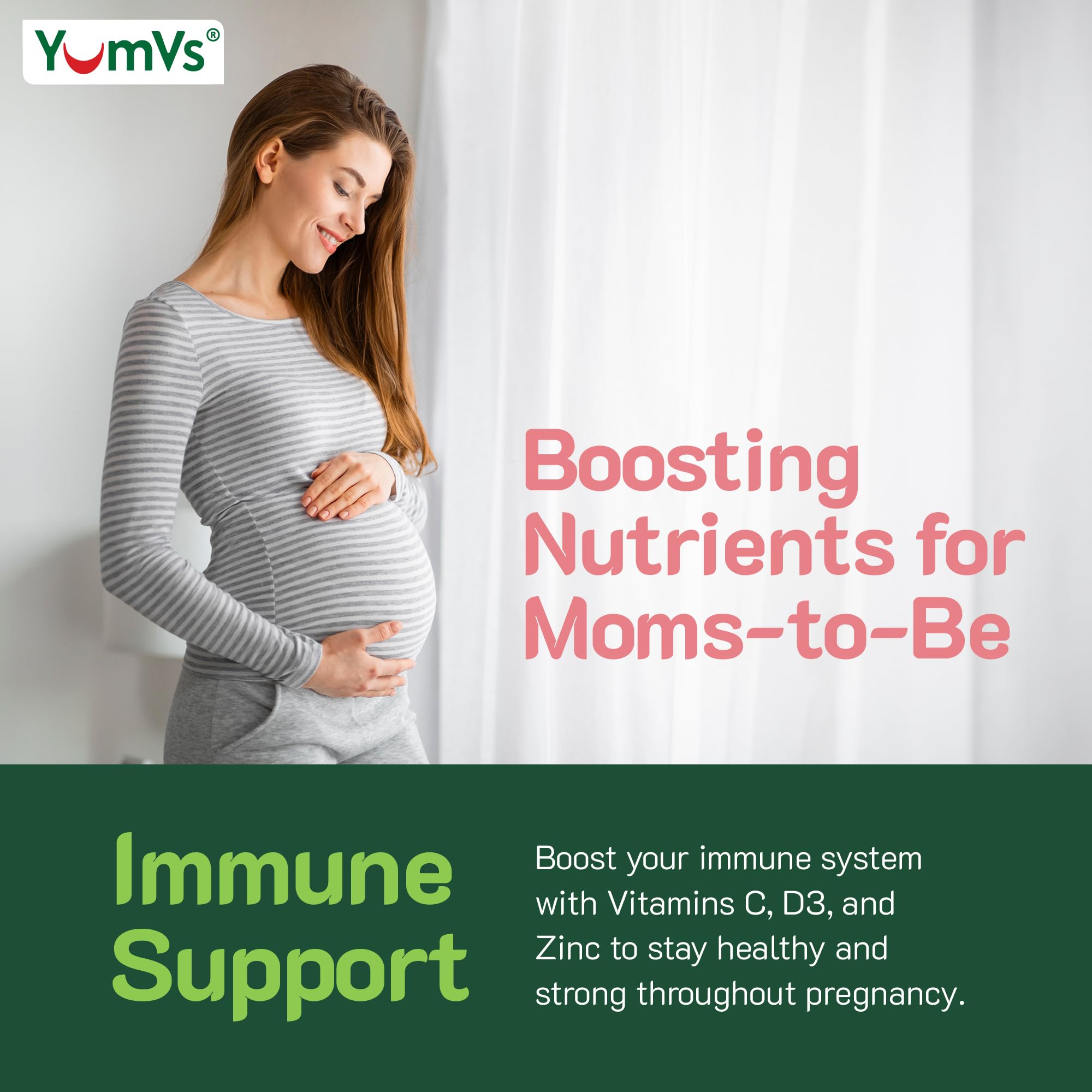 YUM-V'S Prenatal Vitamins for Women, Iron & Folic Acid Gummies (60 Count) — Amazon image 6