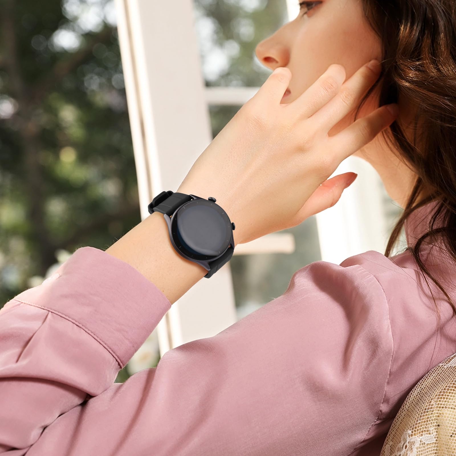 Vancle Correa de Reloj de Repuesto de Silicona, 22mm Correas de Reloj para Hombre y Mujer, con Pulseras de Repuesto de 22mm de Liberación Rápida