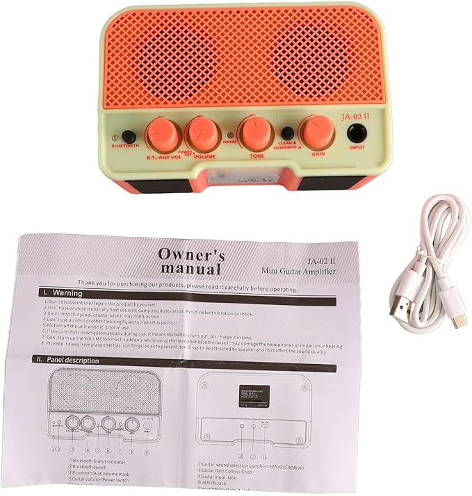 Amplificador de Guitarra Portátil Recargable BT5.0 - Rosa miniatura 9