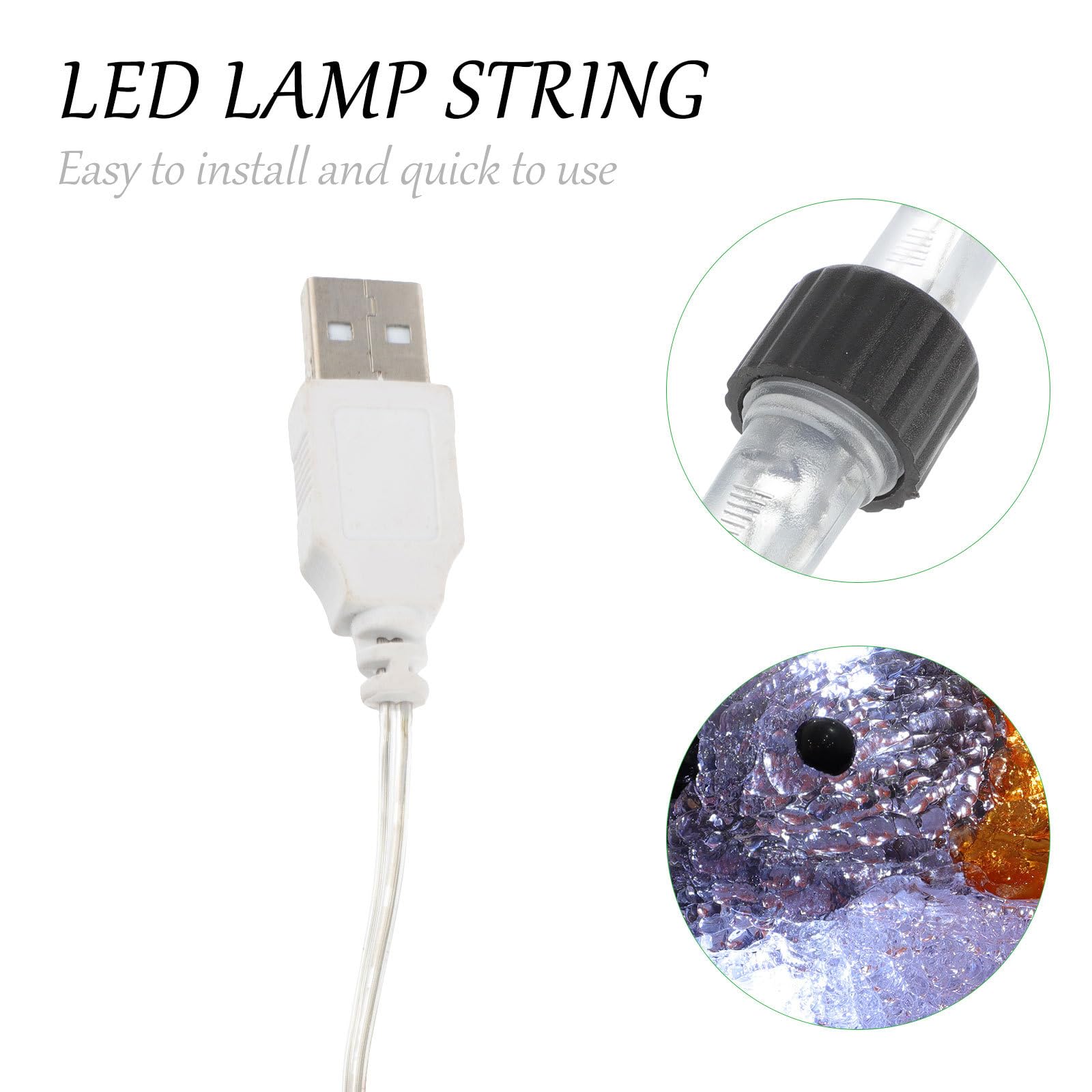 Solarbetriebene LED Lichterkette Vogel aus Acryl für Balkon und Fest | Ip44, Weißes Acryl Kunststoff Design, Rotkehlchen Form für Außenbereiche