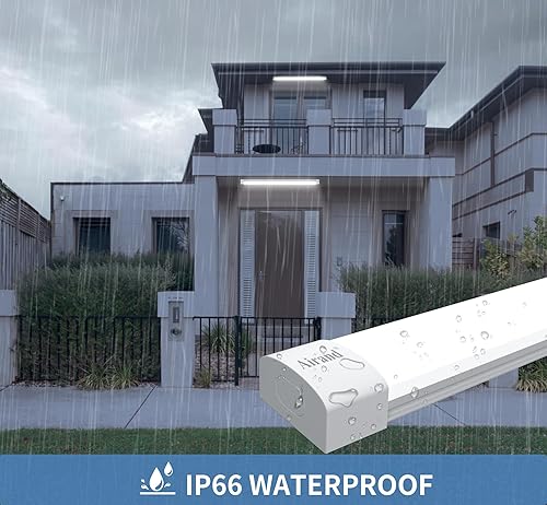 Miniatura 6 de Lámpara LED Utilitaria para Tienda de 2 pies y 4 pies, con enchufe enlazable, Luces LED Impermeable Airand de 2 piezas, Lámpara para Debajo del