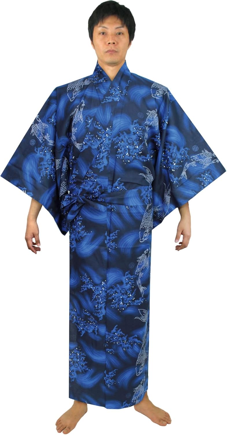 Mens Yukata (With an Obi Belt)