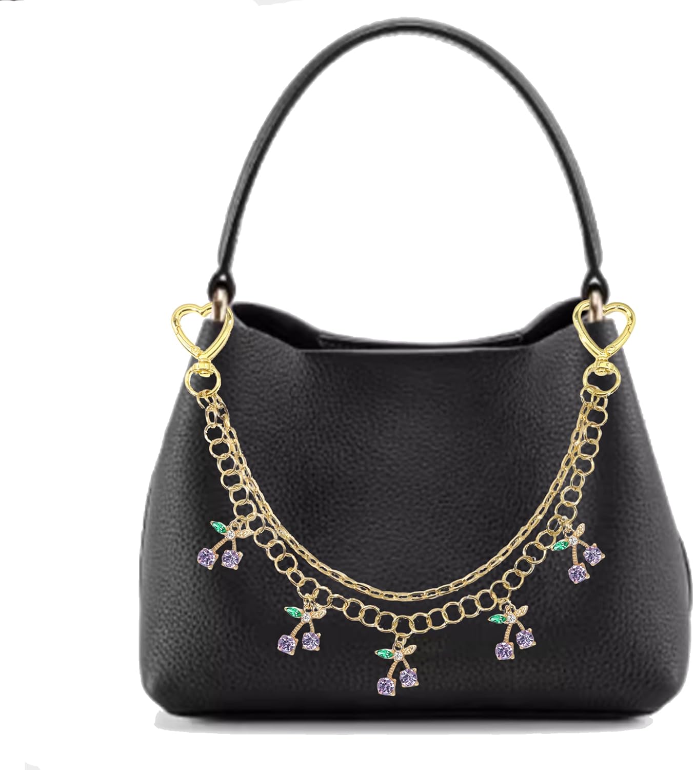 Cherry Charm for Purse Cute Keychains for Women Elegant Gift for Girls Keychain Accessory Chains for Jeans - Image 4