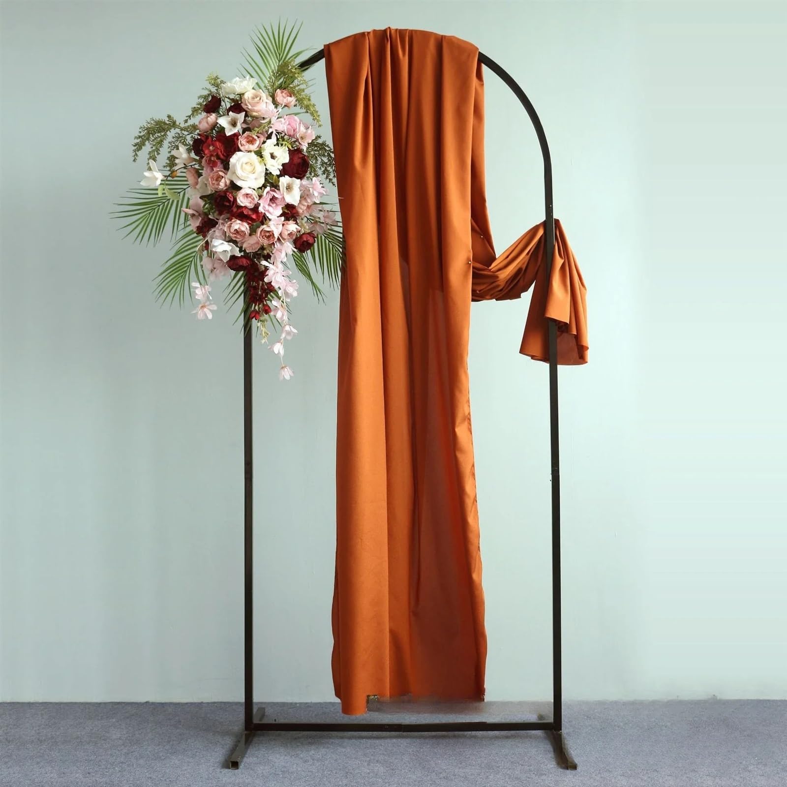Kit de soporte para globos de hierro para boda, decoración de arco semicircular, fiesta de cumpleaños, accesorios para fiestas festivas (Schwarz, 2 m)