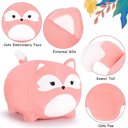 Miniatura 4 de Almohada de peluche de zorro de 20 pulgadas, peluche de zorro naranja, juguete de peluche de zorro, lindo peluche de zorro, decoración de