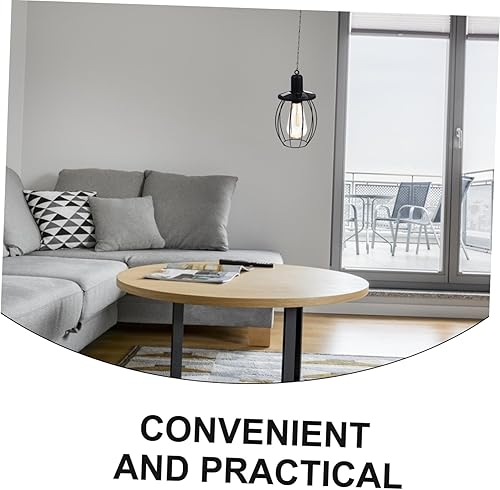 Miniatura 9 de DOITOOL Lámpara solar de hierro forjado, luces colgantes de jardín, luz colgante de energía solar, lámpara de araña negra al aire libre, decoración