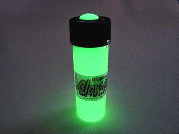 Glow-On Original Gun Night Sights, White Color, Green Glow, 4.6 ml
