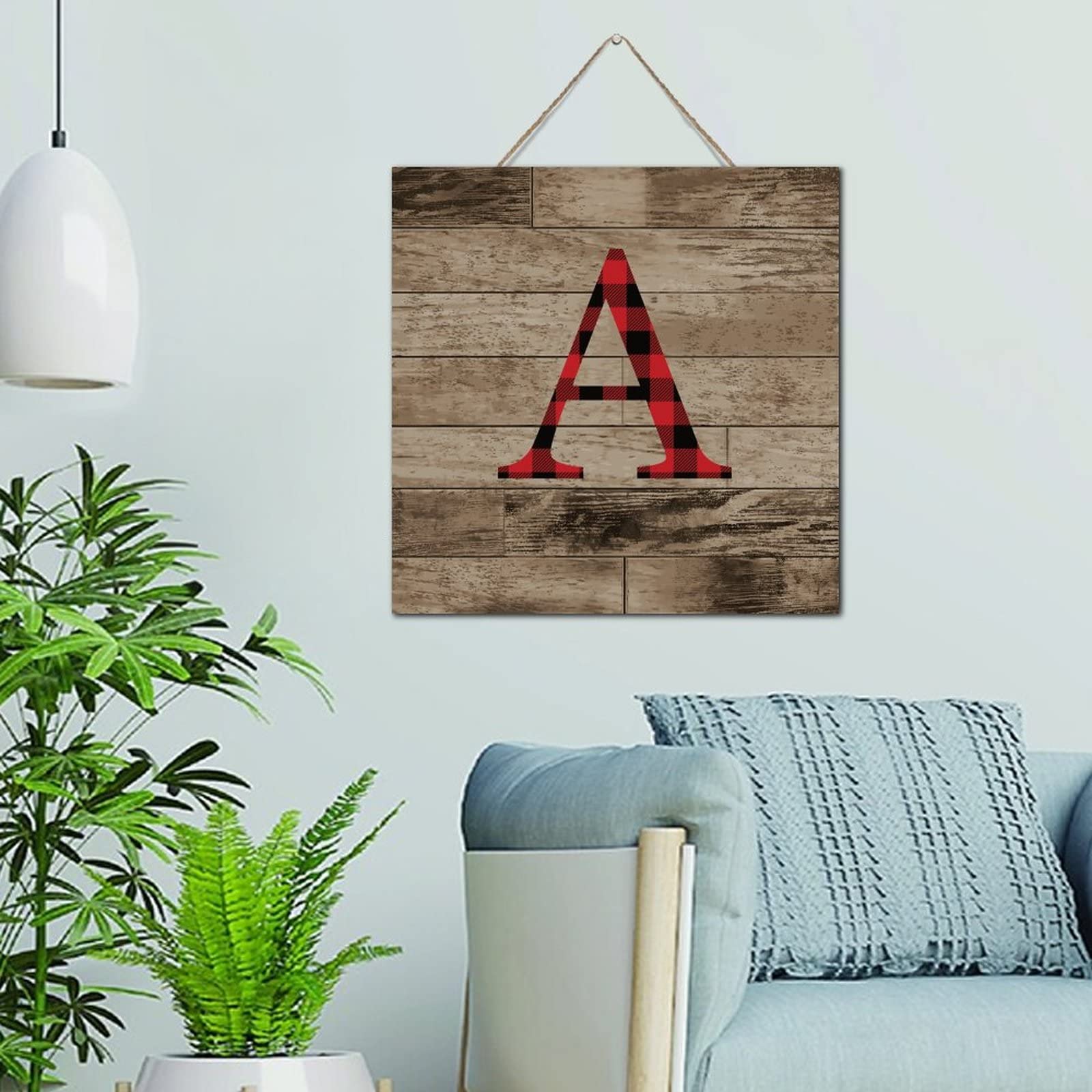 Décoration murale Noël carreaux de buffle en bois pour votre salon chaleureux
