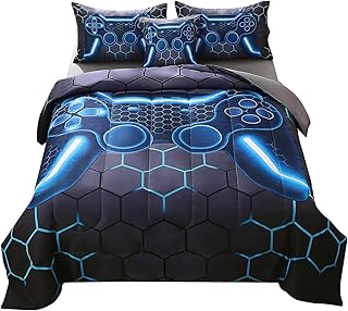 12 Boys Bunkbed Bedroom Ideas for Fun Practical Shared Spaces 129 JQinHome Twin Gamer Comforter Set for Boys,6 Piece Bed in A Bag 3D Video...