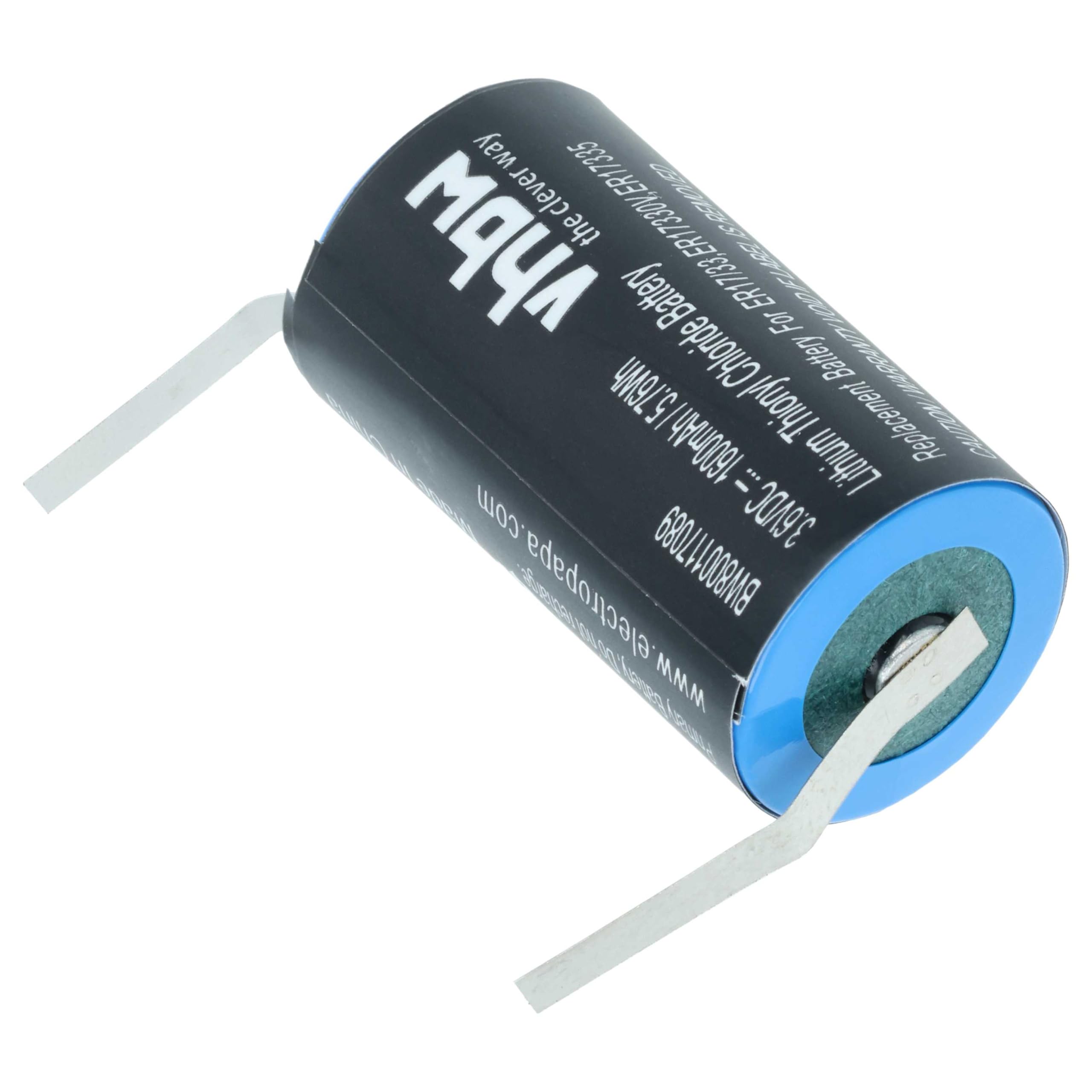 vhbw 10x Batteria compatibile con Omron RQANS1 3G2A9BAT08 (1600mAh, 3,6V, Li-MnO2)