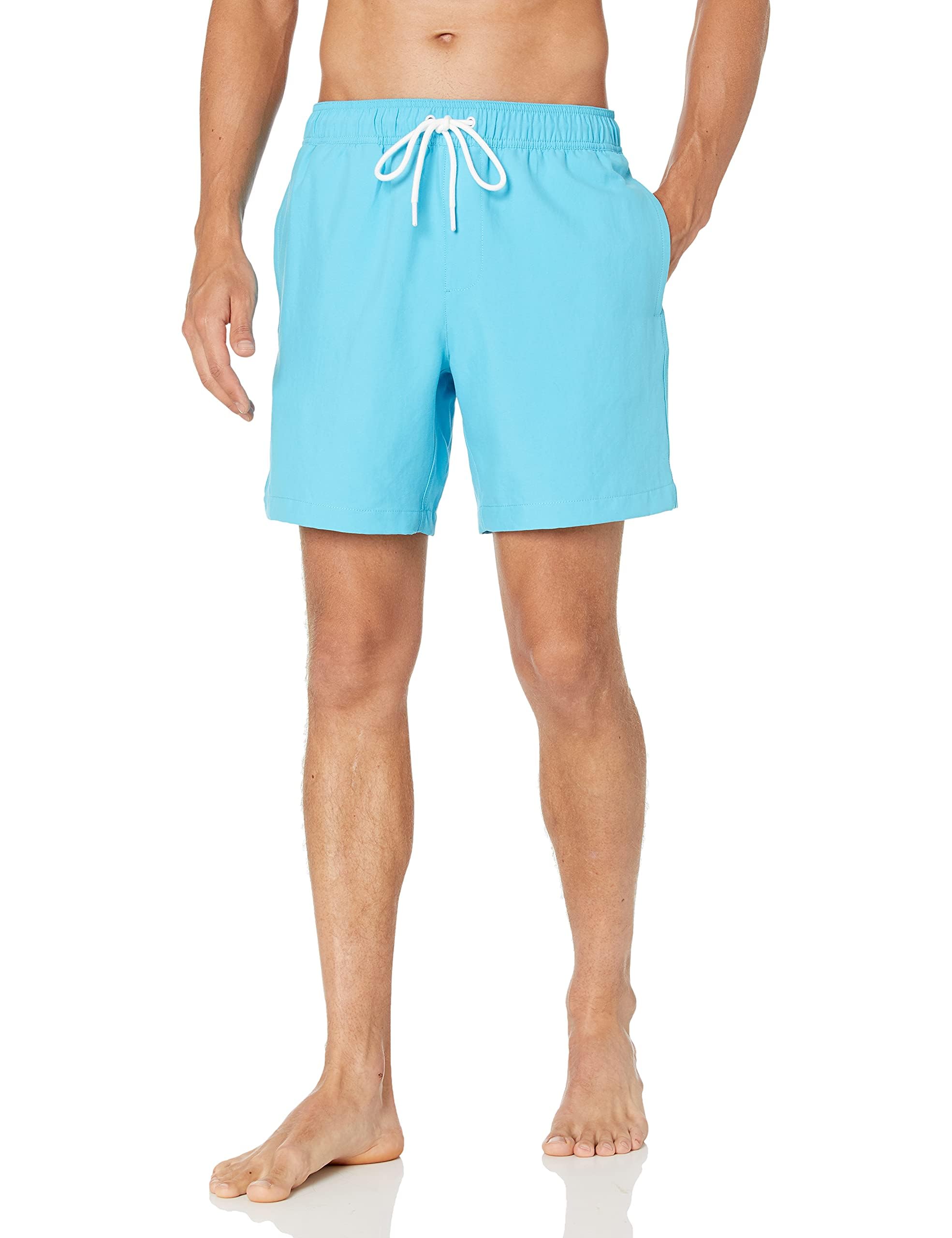 Short de Bain Homme Amazon Essentials avec Doublure en Maille et Poches