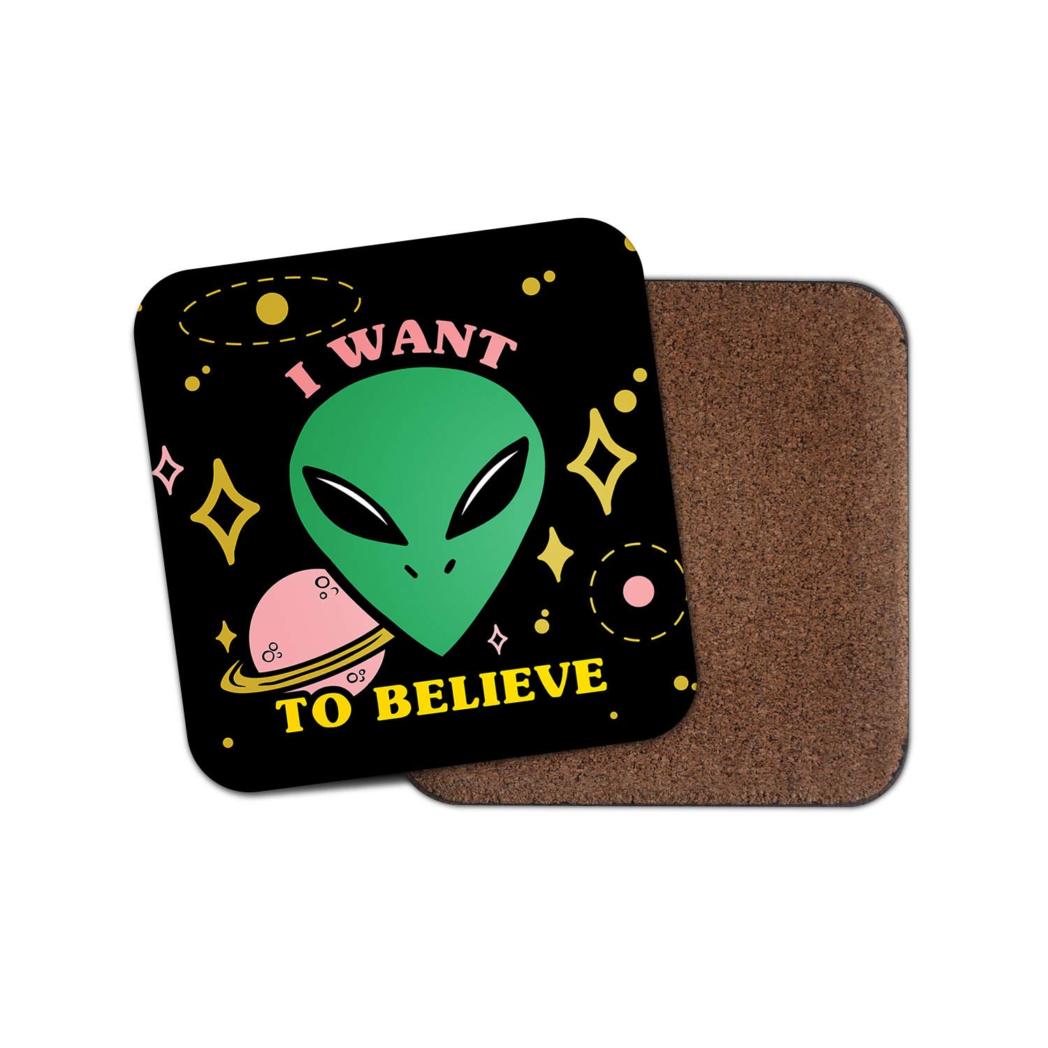 Destinationvinyl Men's Multicolor 1 X Alien Coaster - Ufo Space Geek Sci-Fi Planets Fun #14769